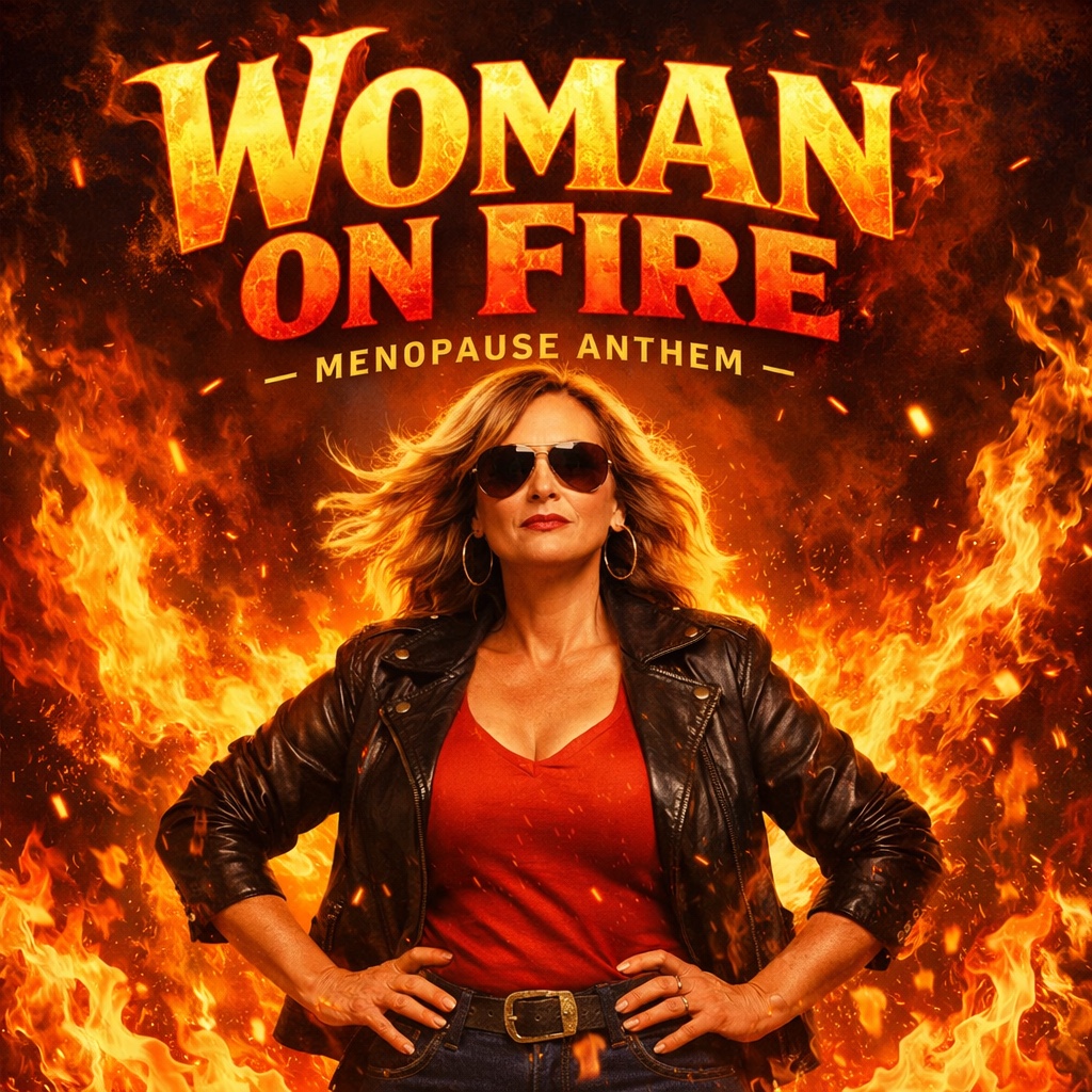 Woman on Fire Menopause Anthem cover art