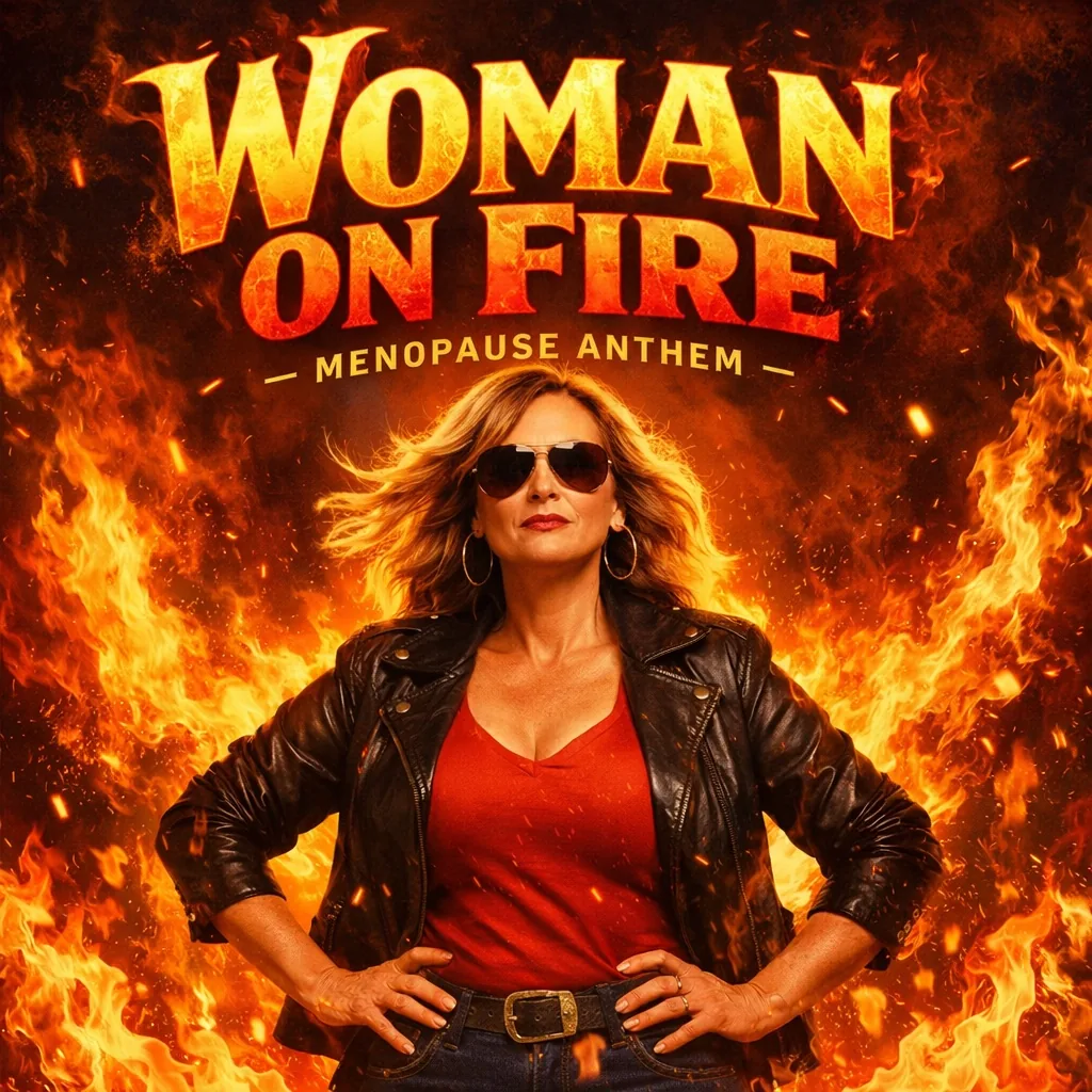 Woman on Fire Menopause Anthem cover art
